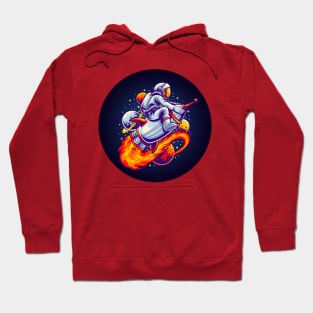 Astronaut riding a Rocket Hoodie